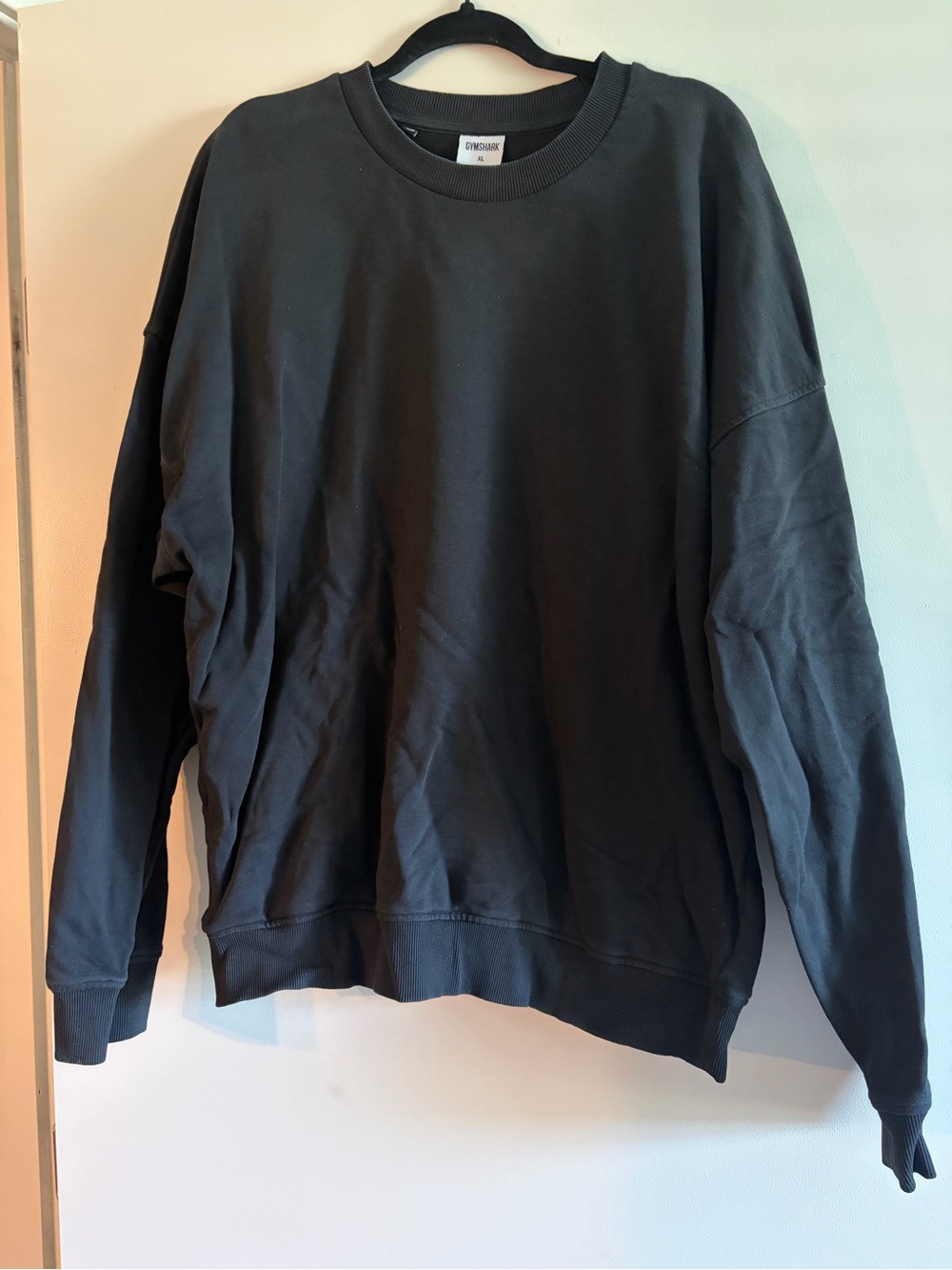 Gymshark Oversized Heavyweight Fleece Crewneck Men’s/Unisex Sweatshirt in Black